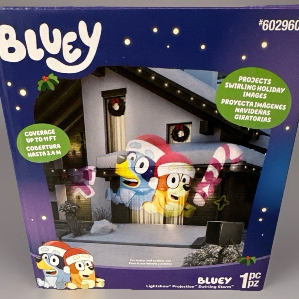 Bluey & Bingo Christmas  Lightshow Projection 2025 Projector "New"